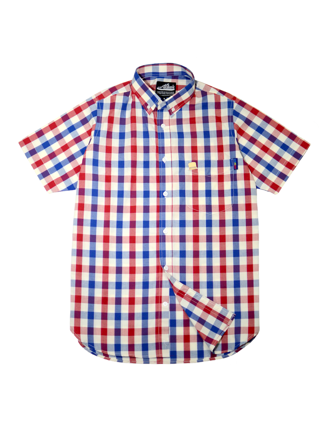 S/S Adored Check Shirt - Red/White/Blue | Terrace Originals